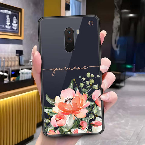 Xiaomi Pocophone F1 Cover - Onation Your Name Series - HQ Ultra Shine Premium Infinity Glass Soft Silicon Borders Case
