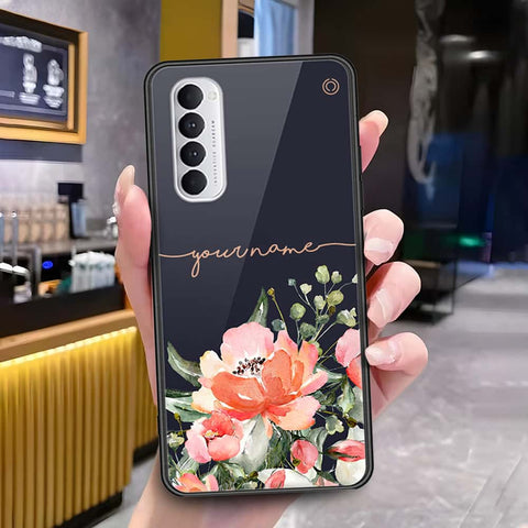 Oppo Reno 4 Pro Cover - Onation Your Name Series - HQ Ultra Shine Premium Infinity Glass Soft Silicon Borders Case