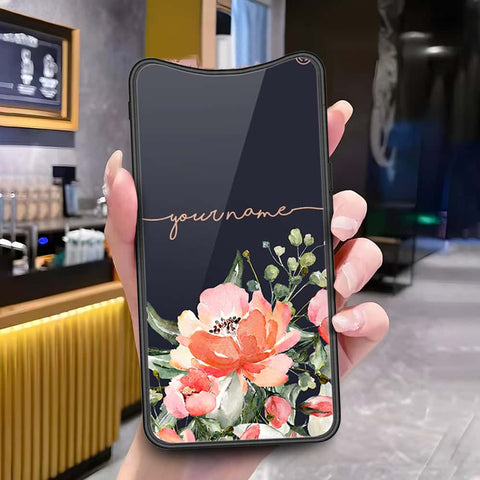Oppo Find X Cover - Onation Your Name Series - HQ Ultra Shine Premium Infinity Glass Soft Silicon Borders Case