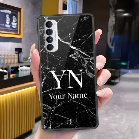 Oppo Reno 4 Pro Cover - Onation Your Name Series - HQ Ultra Shine Premium Infinity Glass Soft Silicon Borders Case