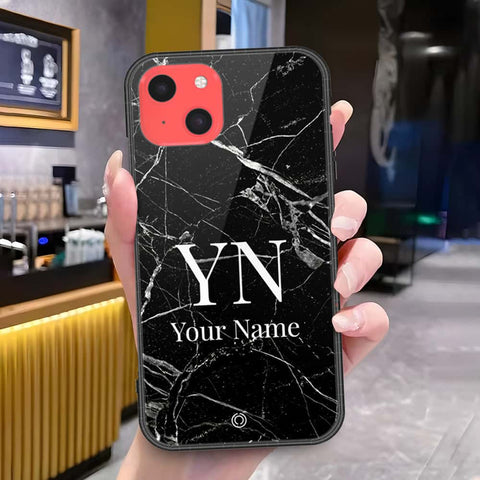 iPhone 13 Mini Cover - Onation Your Name Series - HQ Ultra Shine Premium Infinity Glass Soft Silicon Borders Case