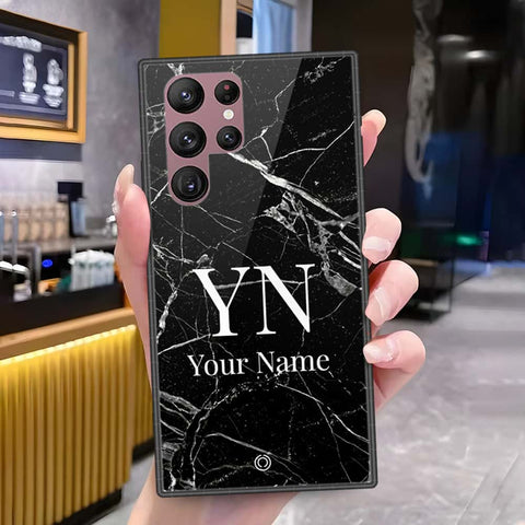 Samsung Galaxy S22 Ultra 5G Cover - Onation Your Name Series - HQ Ultra Shine Premium Infinity Glass Soft Silicon Borders Case