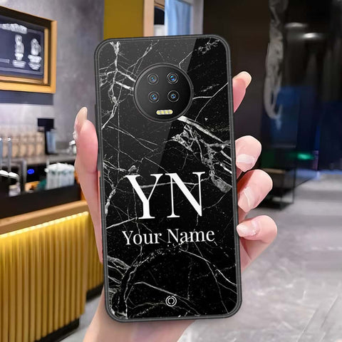 Infinix Note 7 Cover - Onation Your Name Series - HQ Ultra Shine Premium Infinity Glass Soft Silicon Borders Case