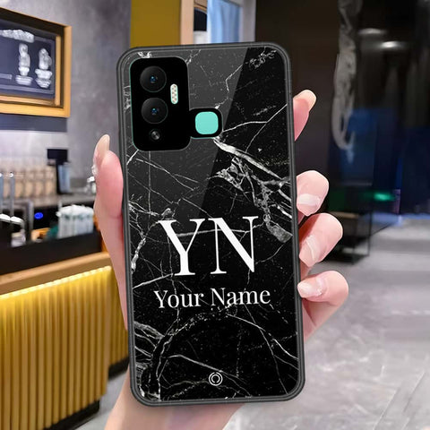 Infinix Hot 12i Cover - Onation Your Name Series - HQ Ultra Shine Premium Infinity Glass Soft Silicon Borders Case