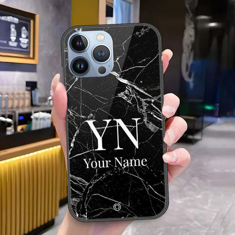 iPhone 14 Pro Max Cover - Onation Your Name Series - HQ Ultra Shine Premium Infinity Glass Soft Silicon Borders Case