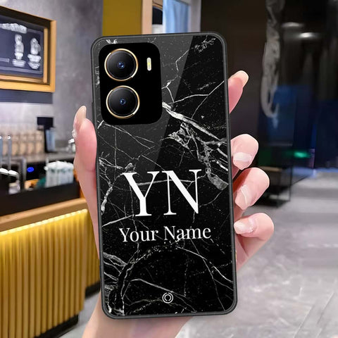 Vivo Y35 5G Cover - Onation Your Name Series - HQ Ultra Shine Premium Infinity Glass Soft Silicon Borders Case
