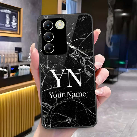 Vivo Y100 4G Cover - Onation Your Name Series - HQ Ultra Shine Premium Infinity Glass Soft Silicon Borders Case