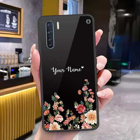 Oppo Reno 3 Cover - Onation Your Name Series - HQ Ultra Shine Premium Infinity Glass Soft Silicon Borders Case
