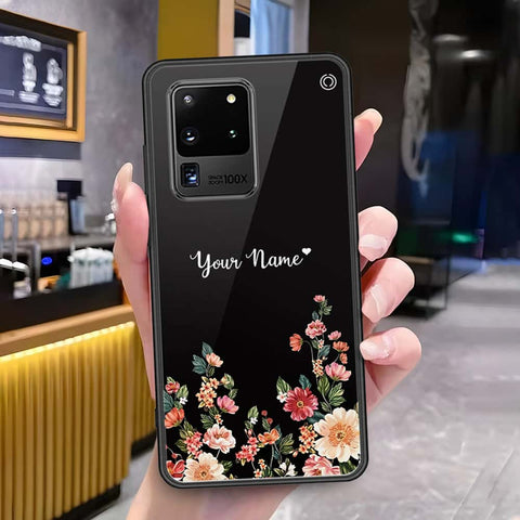 Samsung Galaxy S20 Ultra Cover - Onation Your Name Series - HQ Ultra Shine Premium Infinity Glass Soft Silicon Borders Case