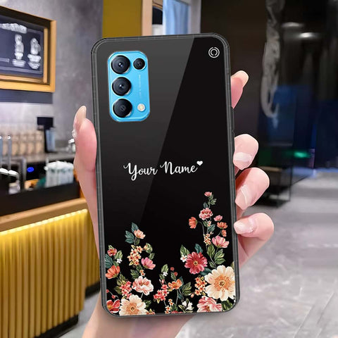Oppo Find X3 Lite Cover - Onation Your Name Series - HQ Ultra Shine Premium Infinity Glass Soft Silicon Borders Case