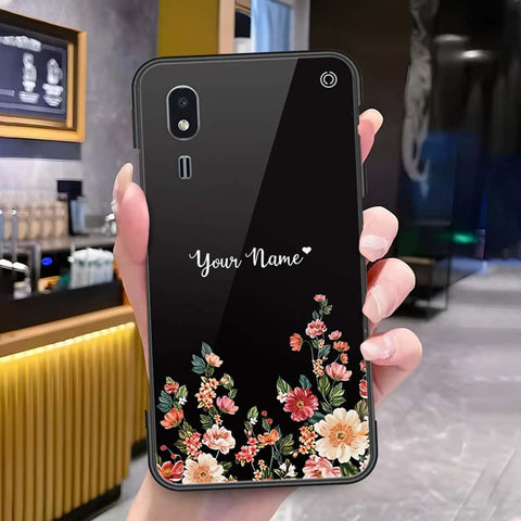 Samsung Galaxy A2 Core Cover - Onation Your Name Series - HQ Ultra Shine Premium Infinity Glass Soft Silicon Borders Case