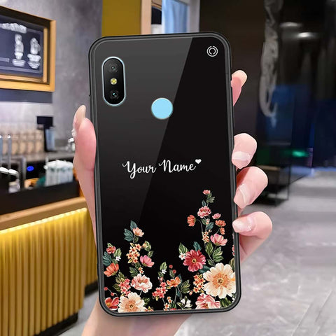 Redmi 6 Pro Cover - Onation Your Name Series - HQ Ultra Shine Premium Infinity Glass Soft Silicon Borders Case