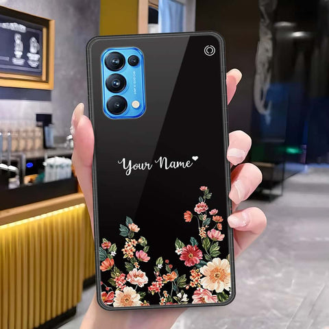 Oppo Reno 5 Pro 5G Cover - Onation Your Name Series - HQ Ultra Shine Premium Infinity Glass Soft Silicon Borders Case