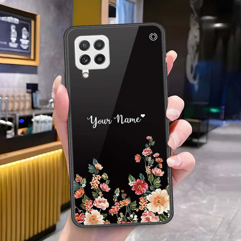 Samsung Galaxy A22 Cover - Onation Your Name Series - HQ Ultra Shine Premium Infinity Glass Soft Silicon Borders Case