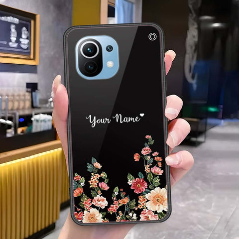 Xiaomi Mi 11 Cover - Onation Your Name Series - HQ Ultra Shine Premium Infinity Glass Soft Silicon Borders Case
