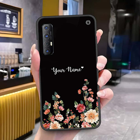 Oppo Reno 3 Pro Cover - Onation Your Name Series - HQ Ultra Shine Premium Infinity Glass Soft Silicon Borders Case