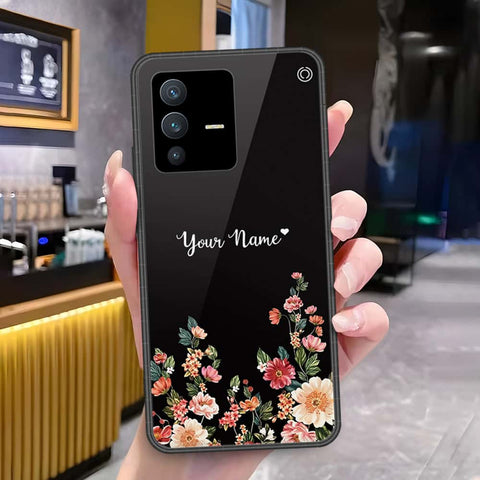 Vivo V23 5G Cover - Onation Your Name Series - HQ Ultra Shine Premium Infinity Glass Soft Silicon Borders Case
