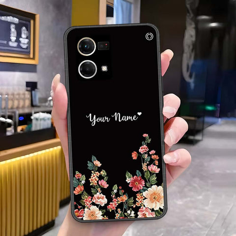 Oppo Reno 8 4G Cover - Onation Your Name Series - HQ Ultra Shine Premium Infinity Glass Soft Silicon Borders Case