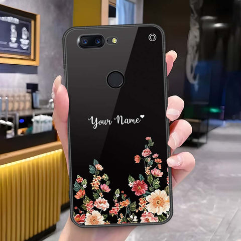 OnePlus 5T Cover - Onation Your Name Series - HQ Ultra Shine Premium Infinity Glass Soft Silicon Borders Case