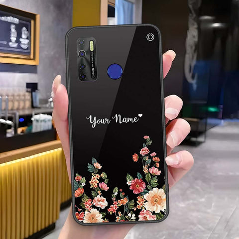 Infinix Hot 7 Lite Cover - Onation Your Name Series - HQ Ultra Shine Premium Infinity Glass Soft Silicon Borders Case