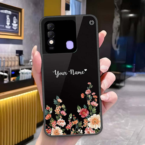 Tecno Spark 8 Cover - Onation Your Name Series - HQ Ultra Shine Premium Infinity Glass Soft Silicon Borders Case
