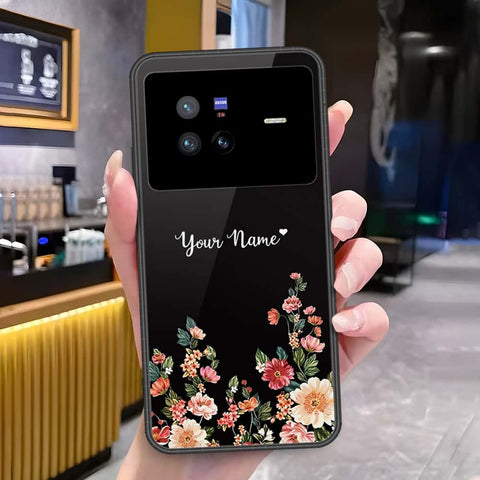 Vivo X80 Cover - Onation Your Name Series - HQ Ultra Shine Premium Infinity Glass Soft Silicon Borders Case