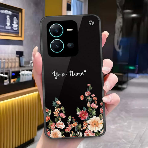 Vivo X80 Lite Cover - Onation Your Name Series - HQ Ultra Shine Premium Infinity Glass Soft Silicon Borders Case