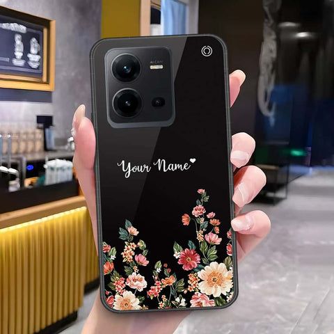 Vivo V25e Cover - Onation Your Name Series - HQ Ultra Shine Premium Infinity Glass Soft Silicon Borders Case