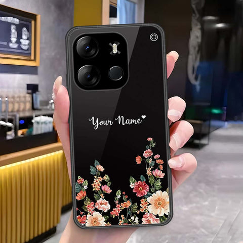 Infinix Smart 7 HD Cover - Onation Your Name Series - HQ Ultra Shine Premium Infinity Glass Soft Silicon Borders Case