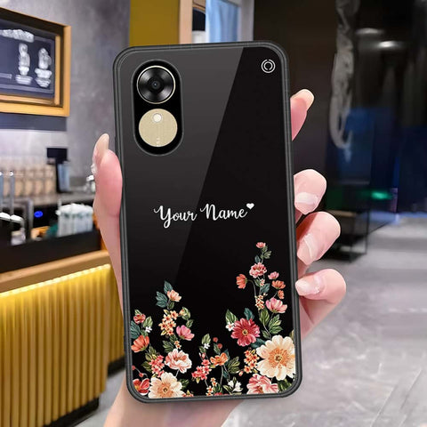 Oppo A17k Cover - Onation Your Name Series - HQ Ultra Shine Premium Infinity Glass Soft Silicon Borders Case