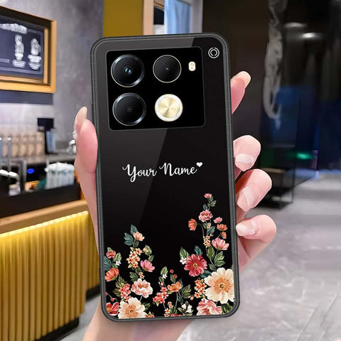 Infinix Note 40 Pro Plus Cover - Onation Your Name Series - HQ Ultra Shine Premium Infinity Glass Soft Silicon Borders Case