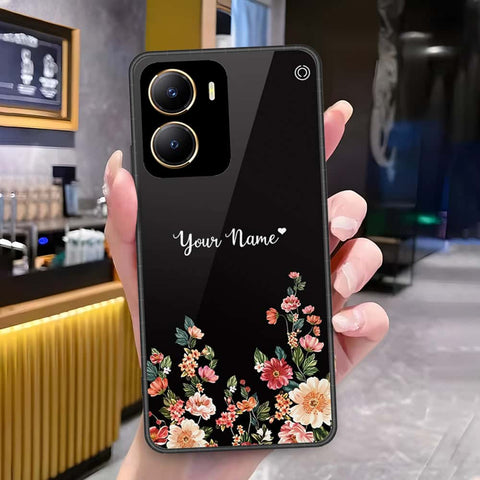 Vivo Y35 5G Cover - Onation Your Name Series - HQ Ultra Shine Premium Infinity Glass Soft Silicon Borders Case