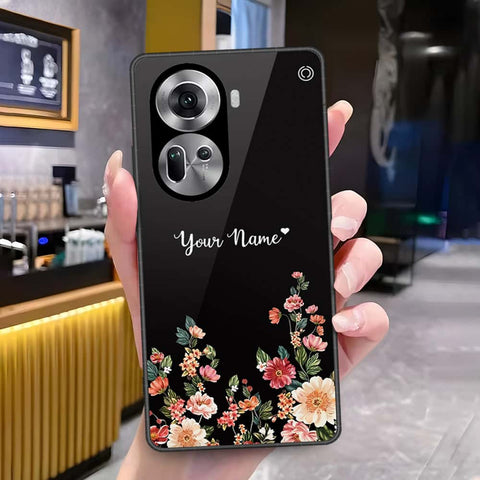 Oppo Reno 11 5G Cover - Onation Your Name Series - HQ Ultra Shine Premium Infinity Glass Soft Silicon Borders Case