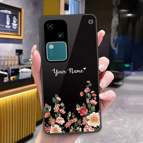 Vivo S18 Cover - Onation Your Name Series - HQ Ultra Shine Premium Infinity Glass Soft Silicon Borders Case