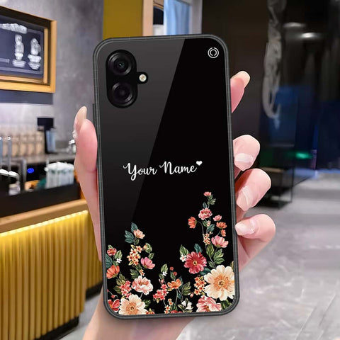 Samsung Galaxy F07 Cover - Onation Your Name Series - HQ Ultra Shine Premium Infinity Glass Soft Silicon Borders Case