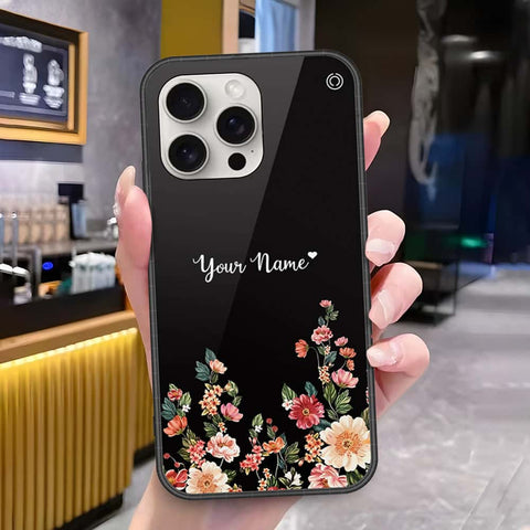 iPhone 16 Pro Max - Onation Your Name Series - HQ Ultra Shine Premium Infinity Glass Soft Silicon Borders Case