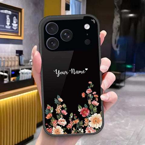 iPhone 18 Pro Max - Onation Your Name Series - HQ Ultra Shine Premium Infinity Glass Soft Silicon Borders Case