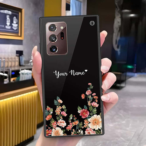 Samsung Galaxy Note 20 Ultra Cover - Onation Your Name Series - HQ Ultra Shine Premium Infinity Glass Soft Silicon Borders Case
