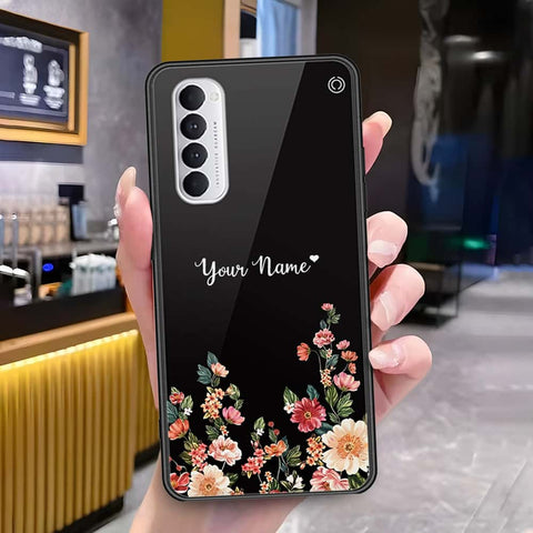 Oppo Reno 4 Pro Cover - Onation Your Name Series - HQ Ultra Shine Premium Infinity Glass Soft Silicon Borders Case