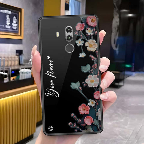 Huawei Mate 10 Pro Cover - Onation Your Name Series - HQ Ultra Shine Premium Infinity Glass Soft Silicon Borders Case