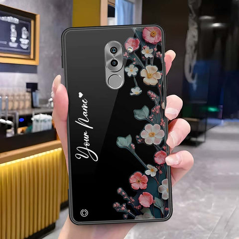 Huawei Honor 6X Cover - Onation Your Name Series - HQ Ultra Shine Premium Infinity Glass Soft Silicon Borders Case