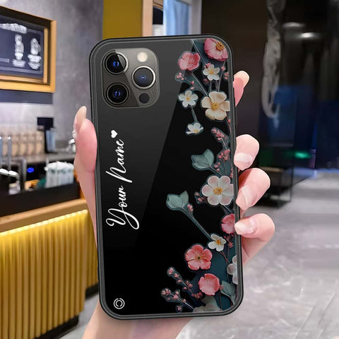 iPhone 12 Pro Max - Onation Your Name Series - HQ Ultra Shine Premium Infinity Glass Soft Silicon Borders Case