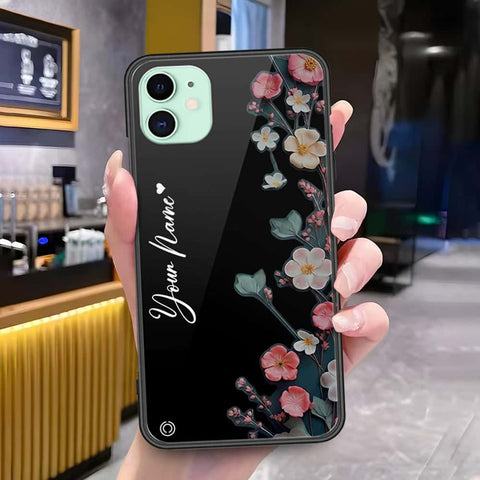 iPhone 11 - Onation Your Name Series - HQ Ultra Shine Premium Infinity Glass Soft Silicon Borders Case