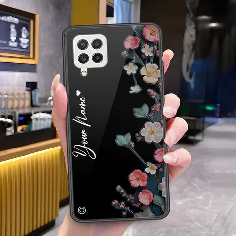 Samsung Galaxy A22 Cover - Onation Your Name Series - HQ Ultra Shine Premium Infinity Glass Soft Silicon Borders Case