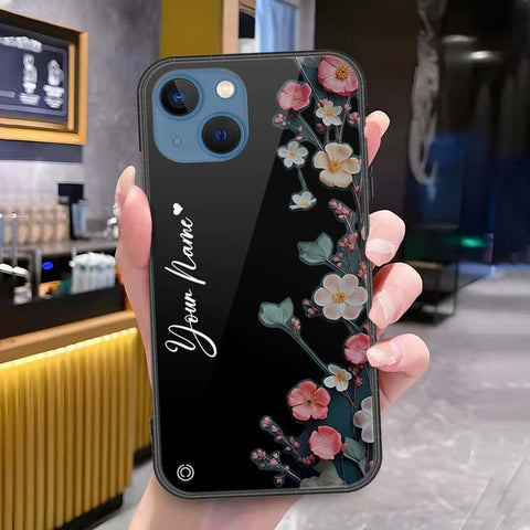 iPhone 13 Cover - Onation Your Name Series - HQ Ultra Shine Premium Infinity Glass Soft Silicon Borders Case