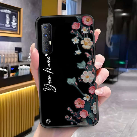 Oppo Reno 3 Pro Cover - Onation Your Name Series - HQ Ultra Shine Premium Infinity Glass Soft Silicon Borders Case