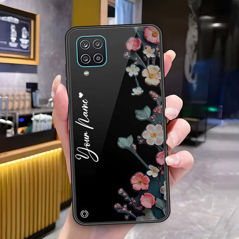 Samsung Galaxy A12 Nacho Cover - Onation Your Name Series - HQ Ultra Shine Premium Infinity Glass Soft Silicon Borders Case