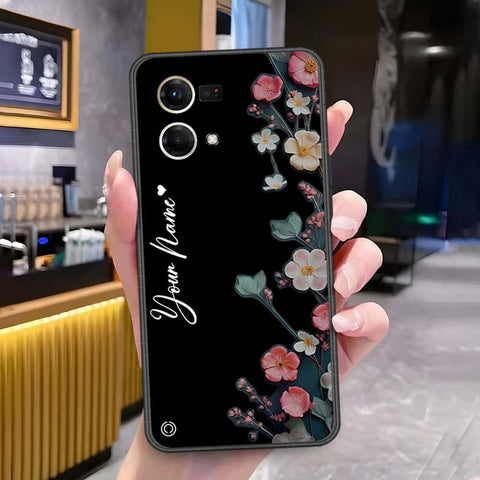 Oppo Reno 7 4G Cover - Onation Your Name Series - HQ Ultra Shine Premium Infinity Glass Soft Silicon Borders Case