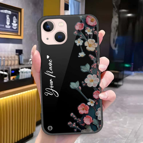 iPhone 14 - Onation Your Name Series - HQ Ultra Shine Premium Infinity Glass Soft Silicon Borders Case