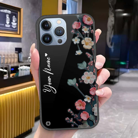 iPhone 14 Pro Max Cover - Onation Your Name Series - HQ Ultra Shine Premium Infinity Glass Soft Silicon Borders Case